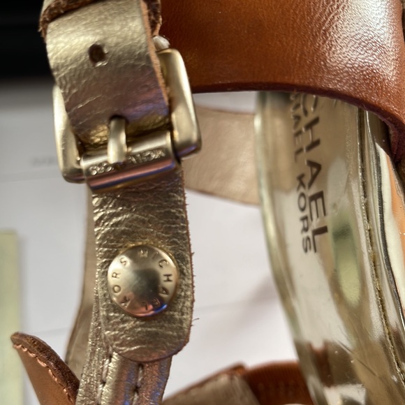 MICHAEL Michael Kors Brown and Gold Slingback Heel Sandals size 6M - Picture 7 of 7